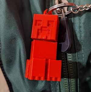 Minecraft Creeper keyring