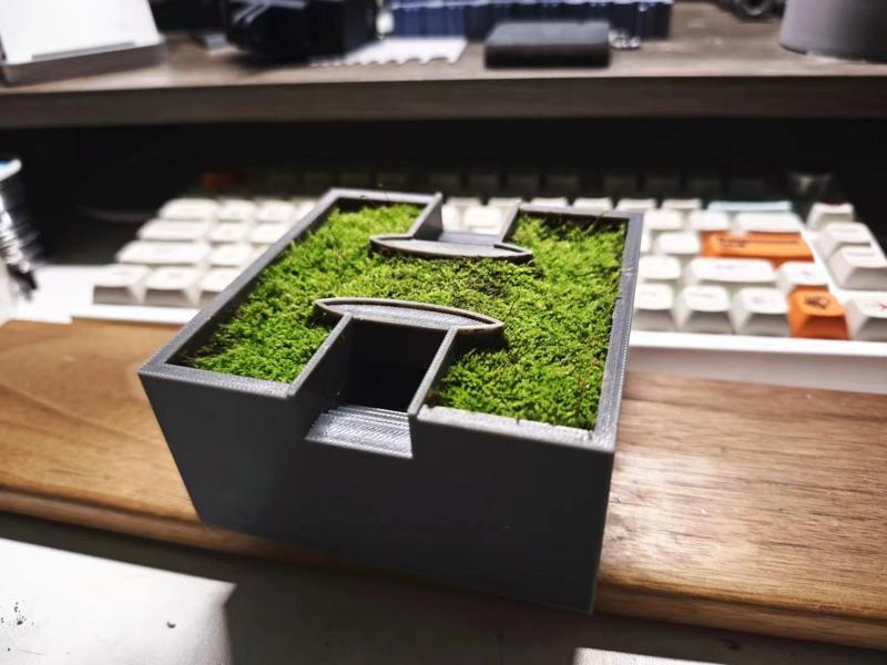 Crossing a green river