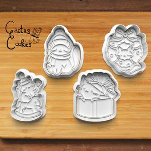 christmas cats Cookie Cutter Set