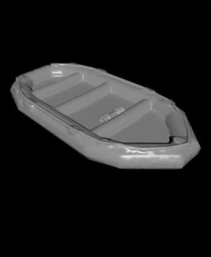 1/72 Scale 10 Person Inflatable Landing Boat.stl
