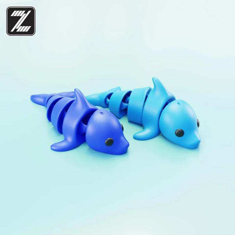 Flexi baby dolphin keychain   