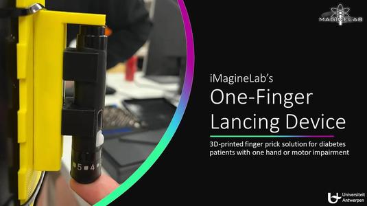 Blood lancing device holder   