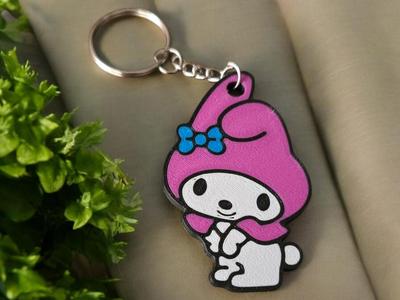 My Melody keychain and plate