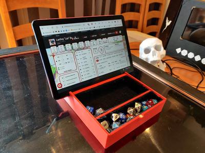 Dice Tray with tablet stand