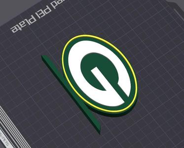Green Bay Packers Logo Table Stand
