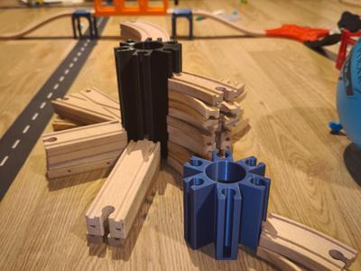 ikea brio compatible organizer for train rails