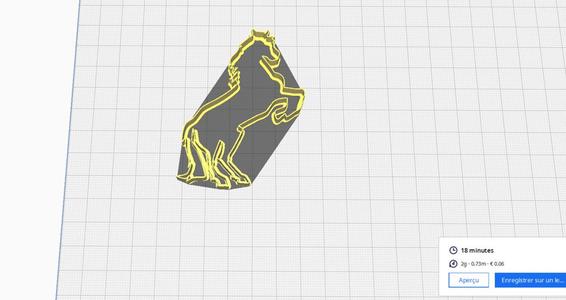 emporte pièce cheval cabre - cookie cutter rearing horse