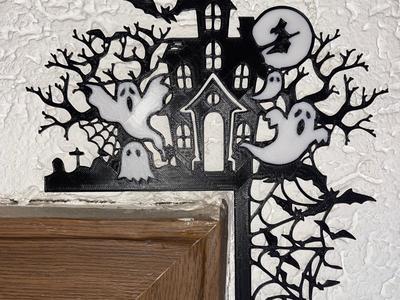 Halloween door decoration
