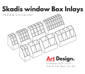 Ikea Skadis Inlays for my box collection