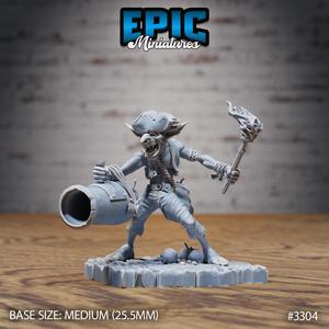 Goblin Canon Pirate ‧ DnD Miniature ‧ Tabletop Miniatures ‧ Gaming Monster ‧ 3D Model ‧ RPG ‧ DnDminis ‧ STL FILE