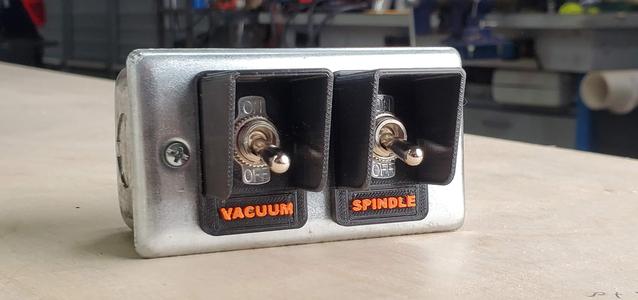 Toggle Switch Guard with Label