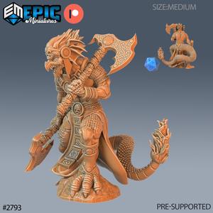 Dragon Kobold Axes ‧ DnD Miniature ‧ Tabletop Miniatures ‧ Gaming Monster ‧ 3D Model ‧ RPG ‧ DnDminis ‧ STL FILE