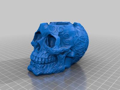Celtic Skull Ashtray - REMIX
