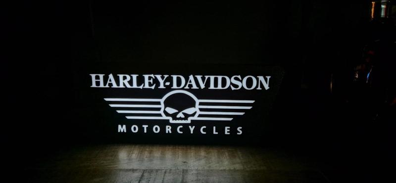 harley davidson light box
