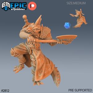 Lizardman Tribe Barbarian ‧ DnD Miniature ‧ Tabletop Miniatures ‧ Gaming Monster ‧ 3D Model ‧ RPG ‧ DnDminis ‧ STL FILE