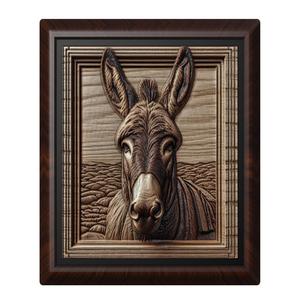 Donkey animal wall art relief wall decor