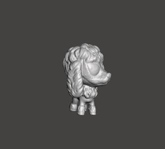 FIGURE OF FUNNY DOG TOY POODLE ANIMAL PET DOG .STL .OBJ