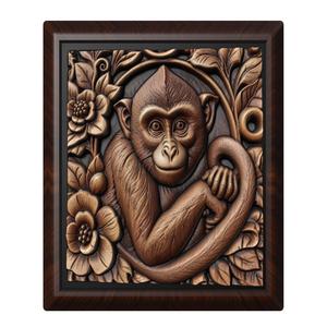 Monkey animal wall art relief wall decor