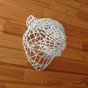 WireFrame Low Poly Tiger Head