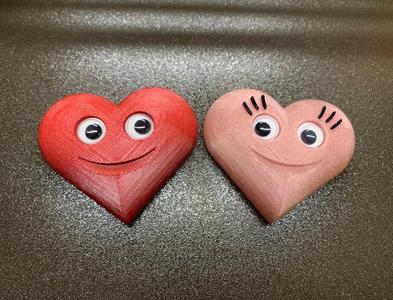 Googly Eyes Valentines Heart Magnets
