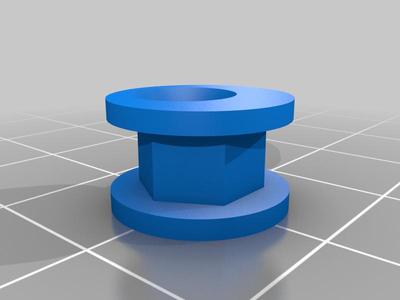 A simple eccentric for a 4mm spack screw to hang or fix pictures - einfacher Exzenter für eine 4mm Spackschraube zum Aufhängen bzw. Befestigen von Bildern