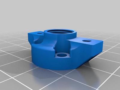 CR6 SE to Dragon Hotend adapter with fan shroud duct 