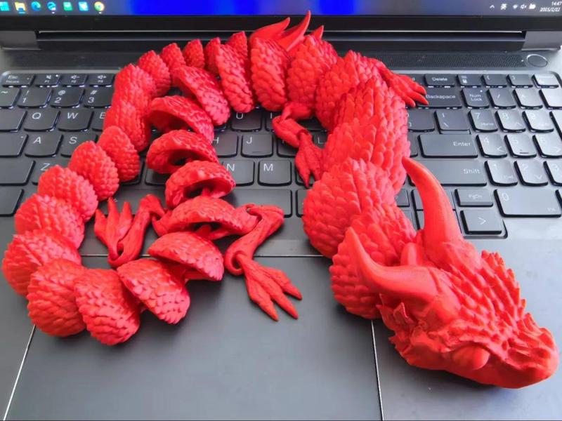 Great Horned Fire Dragon - Integrated Hinge - Dragon Clan