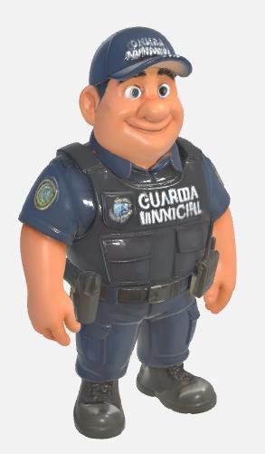 Boneco Guarda Civil Municipal
