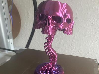 Skull Painting Tool / Candlestick