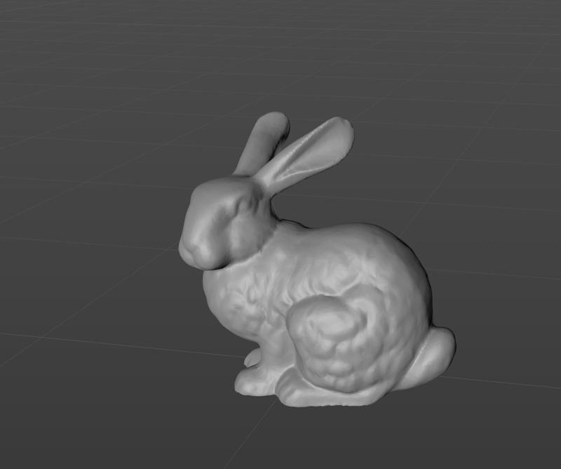 Cute bunny 3D digital model