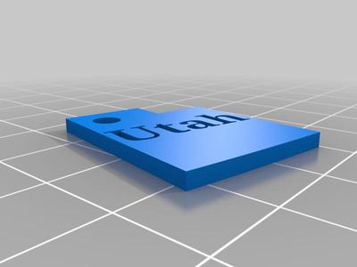 Utah key chain
