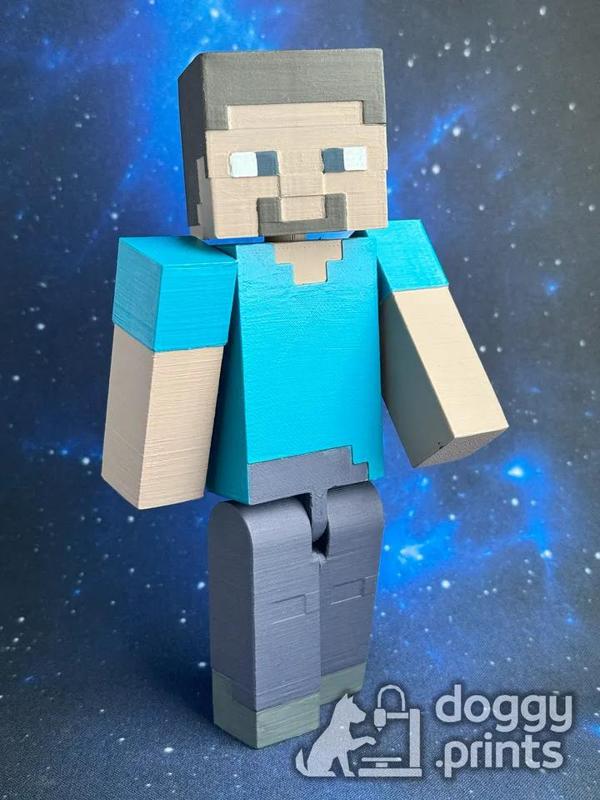 Minecraft Steve (articulated head, arms and legs)   