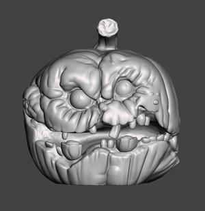 scary pumpkin head