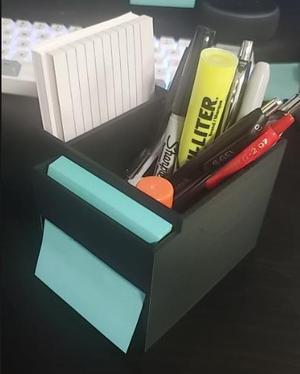 Post-It Dispenser + Desk Organizer