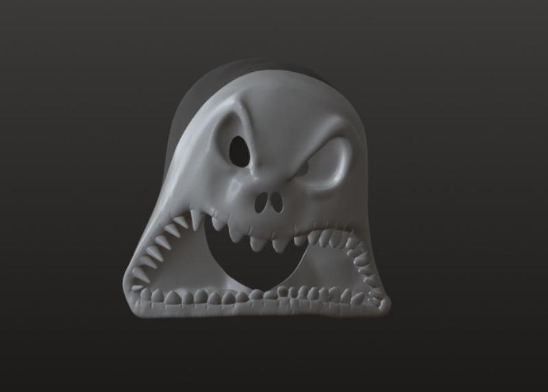"Jack Skellington - Fierce 3D Printable Mask STL".