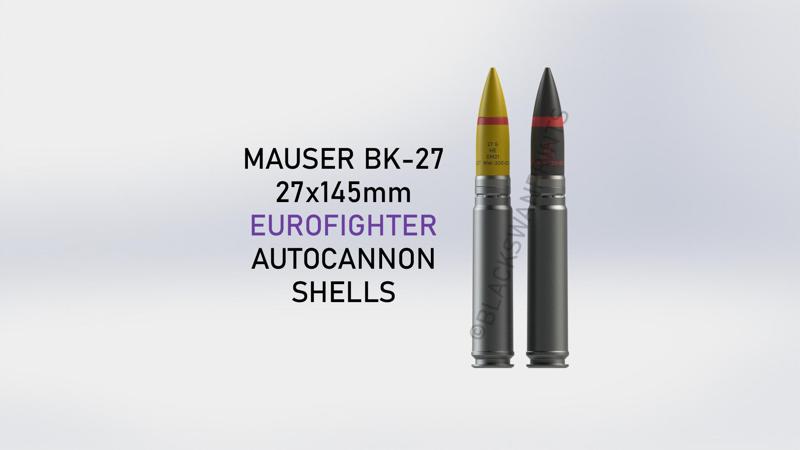 NATO Mauser BK27 27x145mm Eurofighter Autocannon Shells
