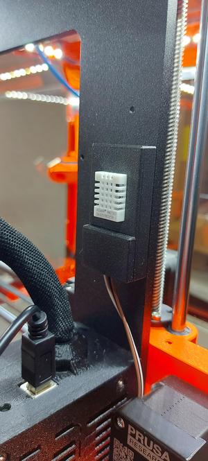DHT22 temperature and humidity sensor frame assembly