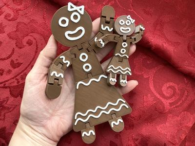 Articulated Print in Place Gingerbread Woman