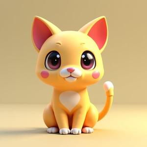 Cute cat, easy to print