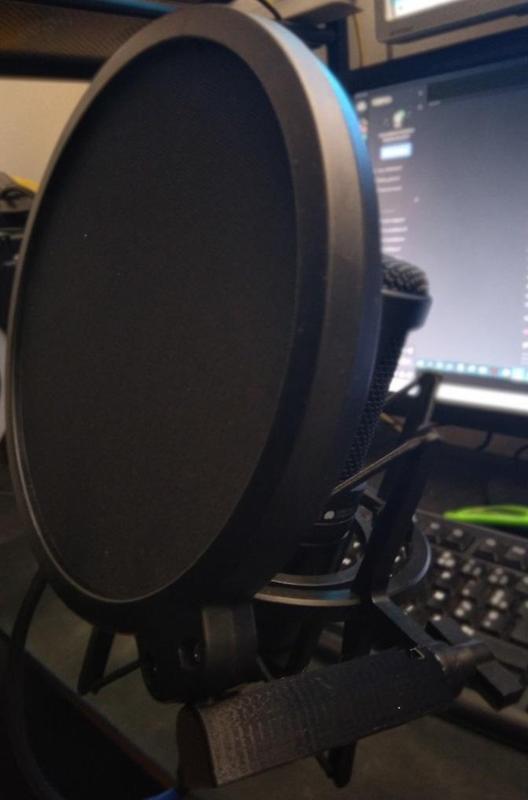 90° - Anti-pop Filter fixture
