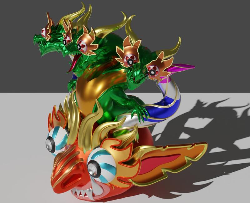 Devil mask ornament - Devil mask ornament