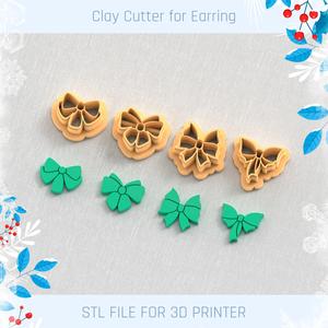 Ribbon Pack Christmas Polymer Clay Cutter