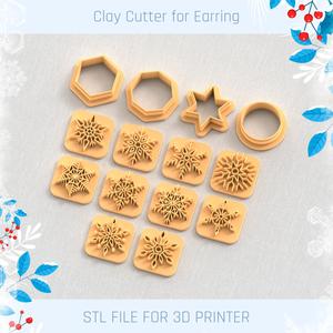 Snowflake Pack CHRISTMAS POLYMER CLAY CUTTER