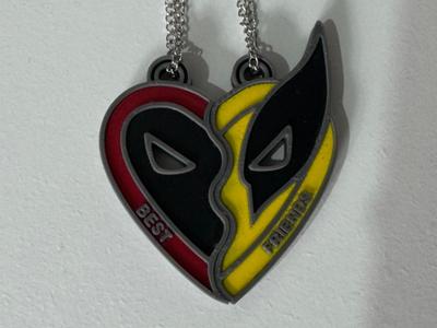 DeadPool and Wolverine necklace