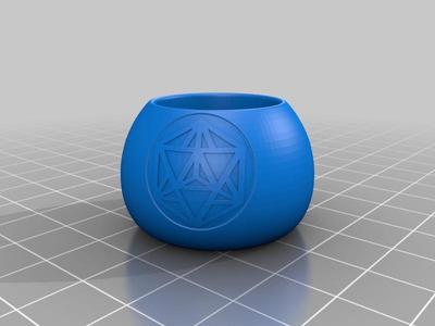 Flex knob for poi (Sacred Geometry)