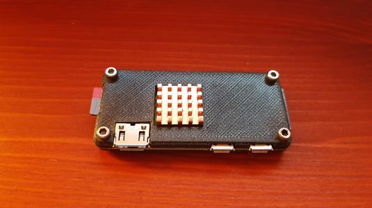 Raspberry Pi Zero 2 W - Slim Case - Heatsink - no logo