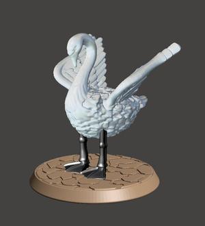 28mm Battle Swan. Halfling Mount