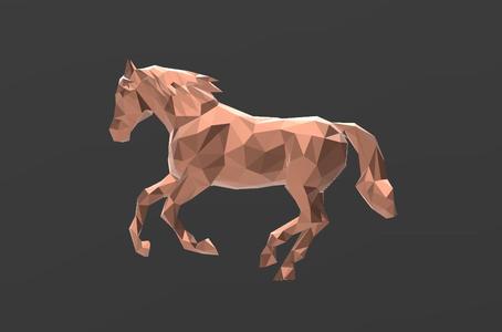 Perfect Race Horse - Low Poly - Excellent Design - Decor