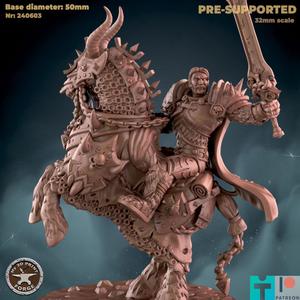 Death Knight Thoras on Horse