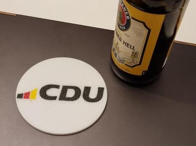 CDU Coaster - CDU beer mat coaster